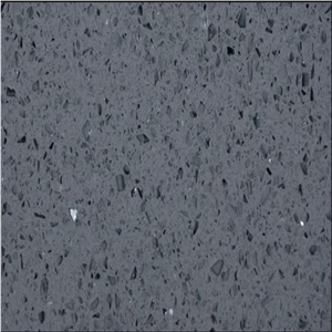 Artificial Stone Crystal Gray Quartz, Engineered Stone Slab