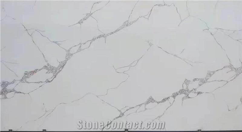 Calacatta Quartz Stone High Quality Slabs And Tiles