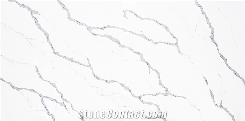 Calacatta White Quartz Stone A Quality Slabs And Tiles