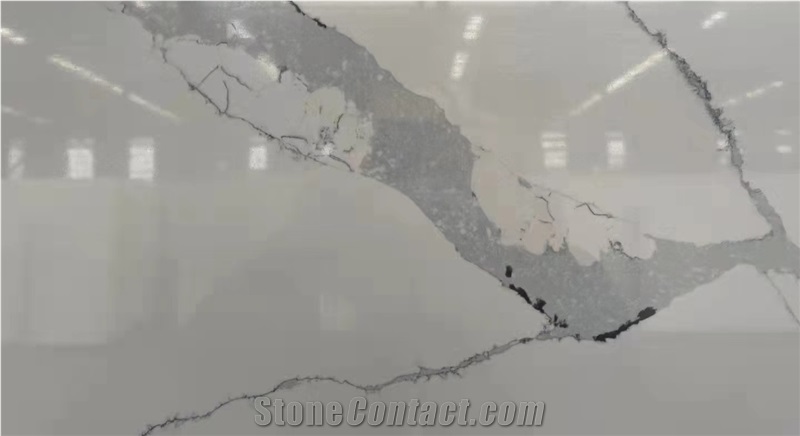 Calacatta White Quartz Stone Artificial Stone Slabs & Tiles
