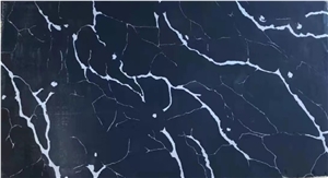 Popular Calacatta Black Quartz Stone A Quality Slabs & Tiles