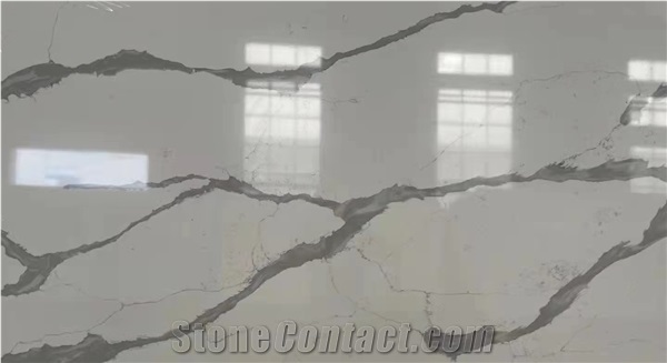 Quartz Stone Calacatta White A Quality Slabs & Tiles
