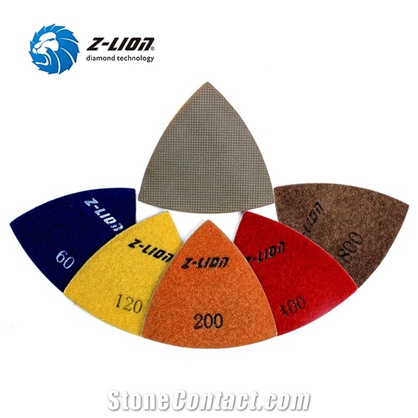 Z-LION Electroplated Triangular Diamond Polishing Pads