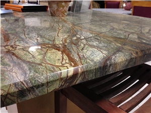 Rain Forest Green Marble Table Top