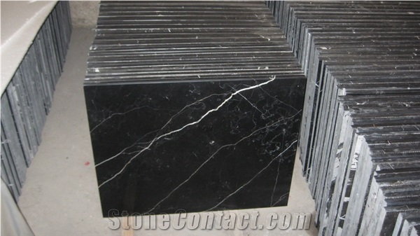 Black Marble Nero Marquina Cut To Size Flooring Tiles
