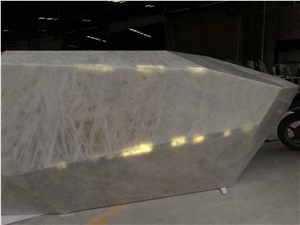 Brazil Princess White Quartzite Luxurious Bar Tops Counters