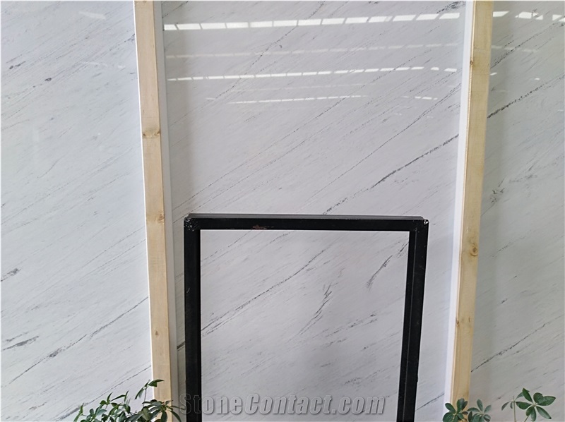 Chinese Luxury Pure White Marble Polished Tile Slab