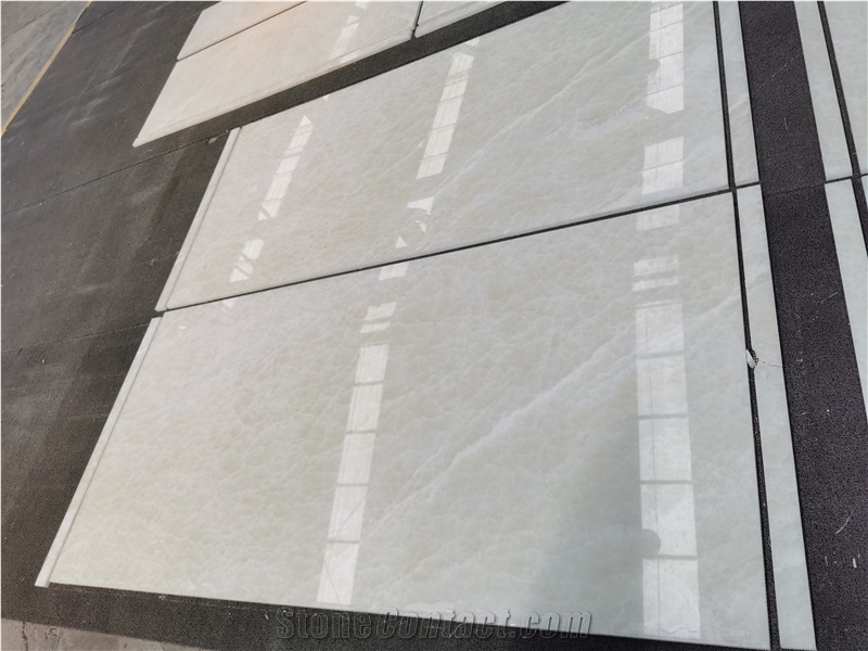 Hotel Project Luxury Decor China White Onyx Flooring Tiles