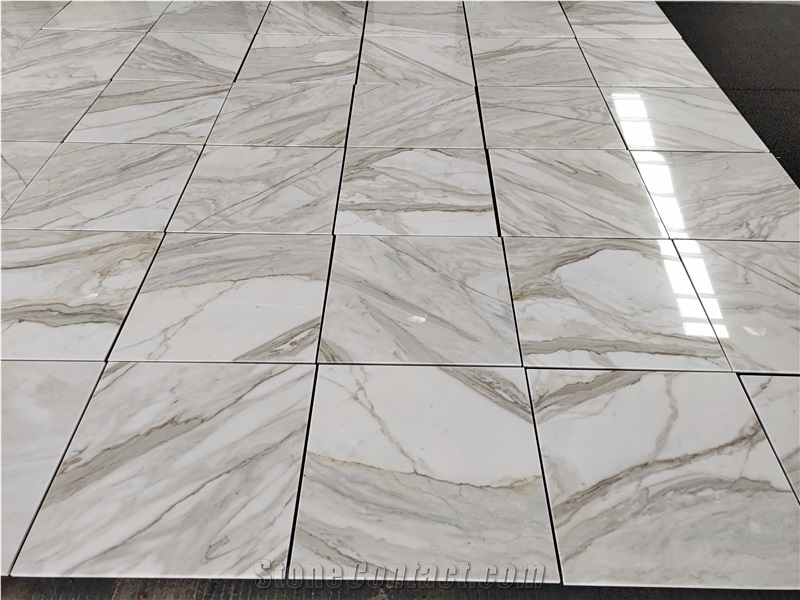 Italia Calacatta Oro Borghini Gold Marble Flooring Tile