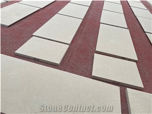 Luxury Private Villa Exterior Wall Cladding Beige Limestone