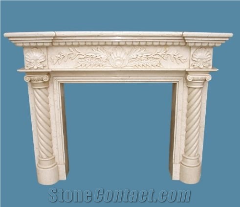 Modern Large Marble Stone Fireplace Sculpture On Sales