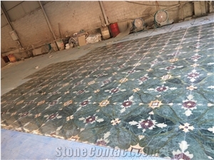 Modern Square Marble Medallion Waterjet Tiles For Floor
