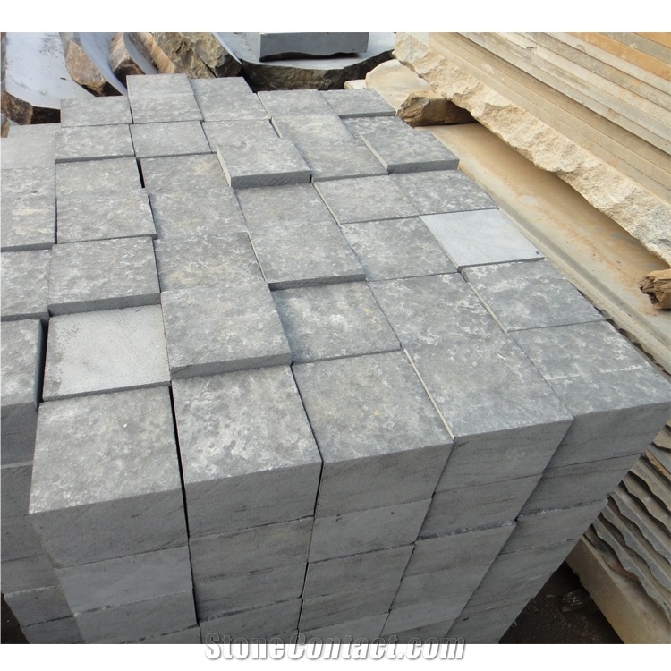 Natural Flamed Basalt Stone Cubes Stone