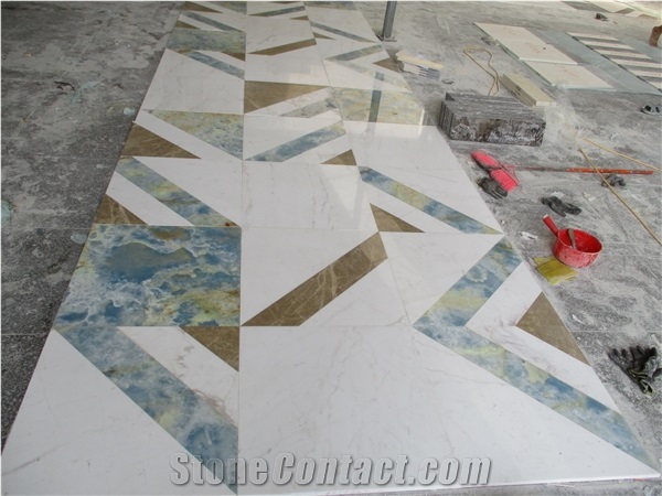 New Design And Style Waterjet Marble Medallion