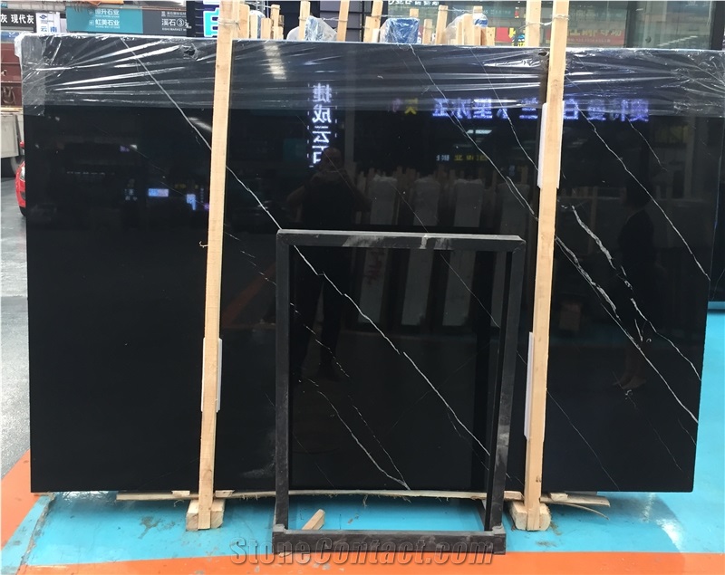 Top Quality Black Marquina Marble Slabs/Tiles