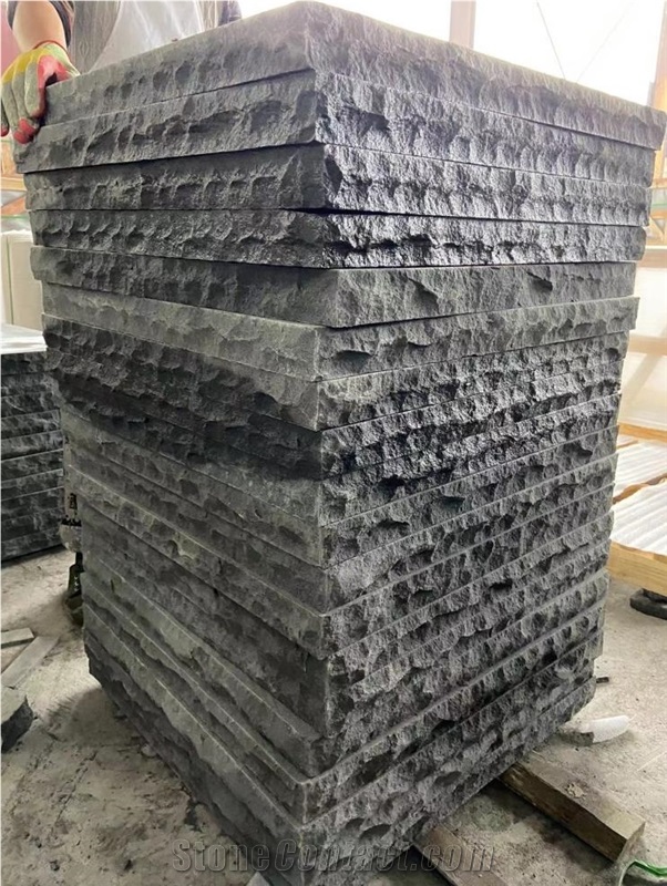 Chinese Black Sandstone Slab Used For Walkway Paving Stone
