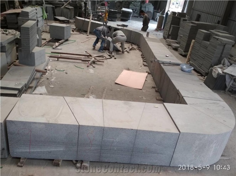 Good Quality Yixian Black Granite Paver- Circle Pavement Sett