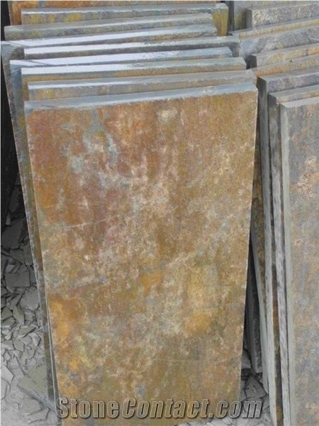 Rusty Slate Tile,China Yellow Slate Stone