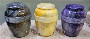 FUNERAL URNS ONYX STONE COLORED