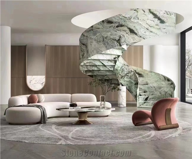 Cloudy Jade Marble Table Tops
