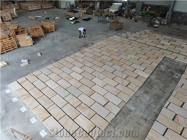 Natural External Yellow G682 Granite Flooring Tiles