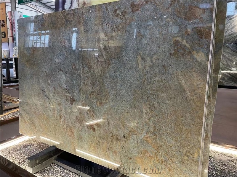 New Arrival River Green Marble Slabs Application