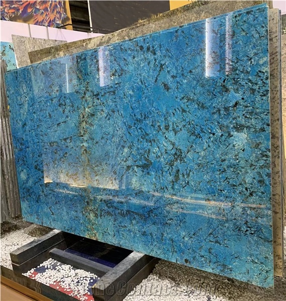 New Trend Dyed Blue Granite Slab For Wall Decoration