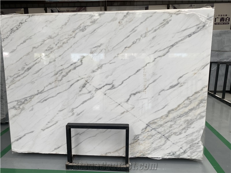 China Carrara White Marble,Guangxi White Marble Slab
