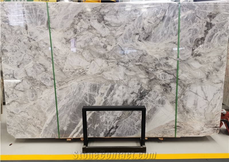 Natural Calacatta Grey Marble Slabs Building Material