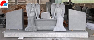 Double Angel Monument, Angel Monument, Upright Tombstone