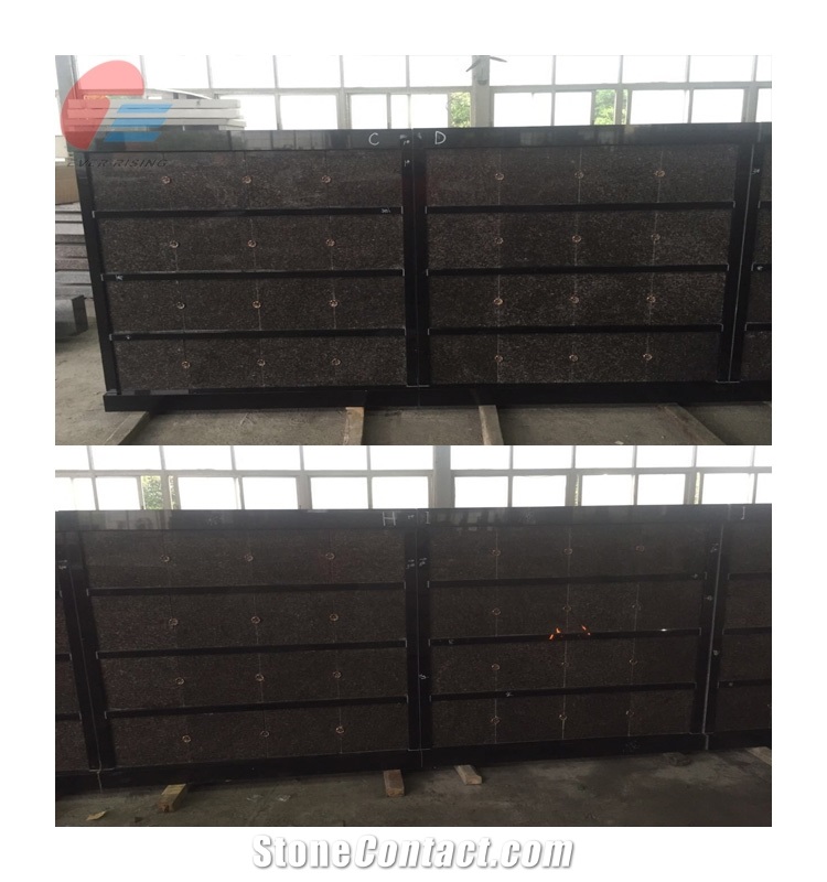 High Quality Polished Black Columbarium For Cemetery