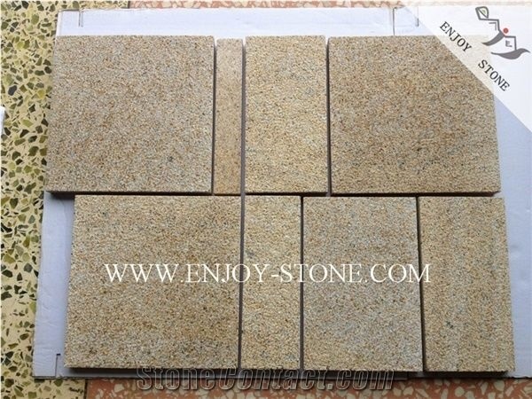 Bush Hammered Tiles G682 Rustic Yellow/ Flooring/ Walling