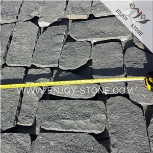 Chinese G612 Olive Green Granite Natural Split Flagstone Paver Stone