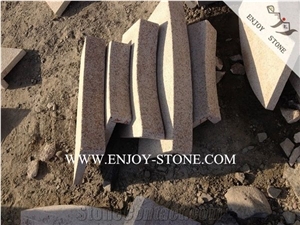 G682 Rustic Yellow Rabated Edging Grantie, Pool Edging,Swimming Pool Pavers