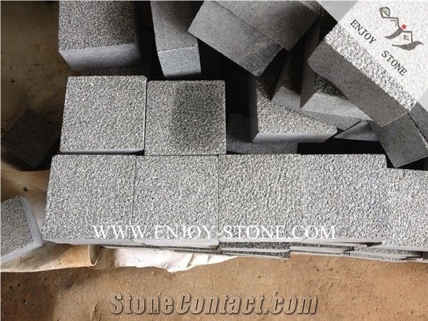 Zhangpu Olive Green Granite Bush Hammered/Cobble Stone