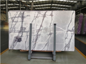 Book Matched Polishing Turkish Lilac Marble Stone