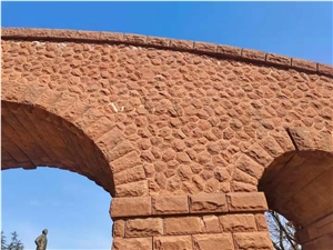 Red Sandstone Split Wall Stone