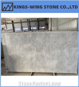 Arctic Sky White Quartzite Slab Polish Leathered Tiles