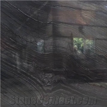 Classic Decor Natural Kenya Black Wooden Vein Marble Slab