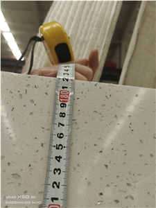 Crystal White With Galaxy Quartz Slabs Engineered Stone