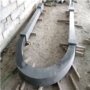 Blue Limestone Arch Door Surround Frame