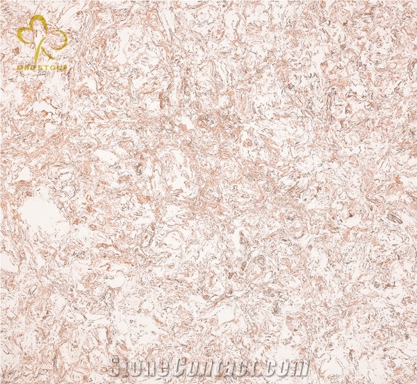 Pink Artificial Marble Stone Wall Slabs Tiles