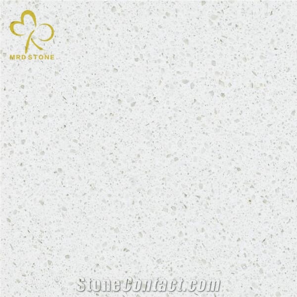 Solid White Fine Grain Engineered Composite Marble