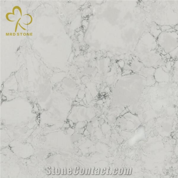White Color Agglomerate Composite Artificial Marble Designs