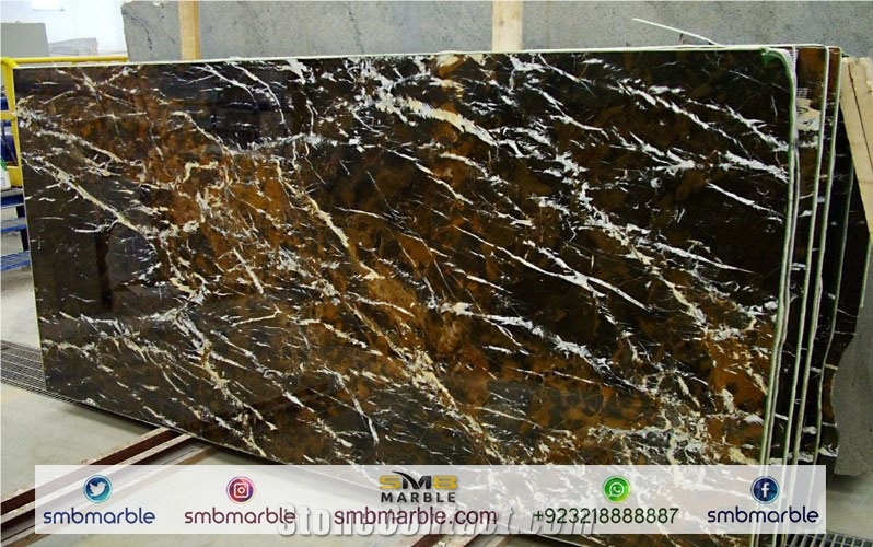 Black & Gold Marble, Micheal Angelo Marble Tiles & Slabs
