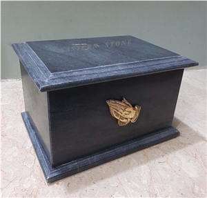 STONE BOX CREMATION URNS TOP & BOTTOM LOADED