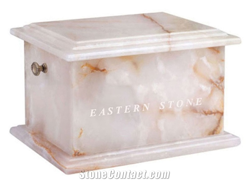 STONE BOX CREMATION URNS TOP & BOTTOM LOADED