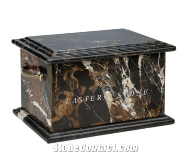 STONE BOX CREMATION URNS TOP & BOTTOM LOADED