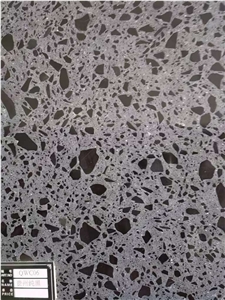Stable Quality Classic Black Glossy Artificial Stone Slab
