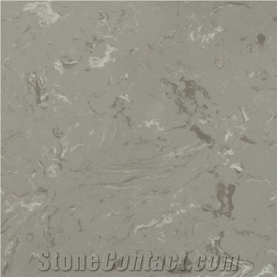 Stable Quality Dora Grey Engineered Stone Polished Slab